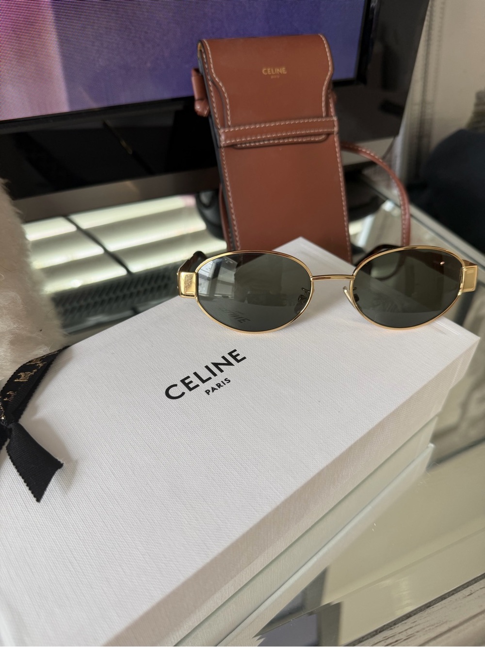 CELINE TRIOMPHE METAL 01 SUNGLASSES